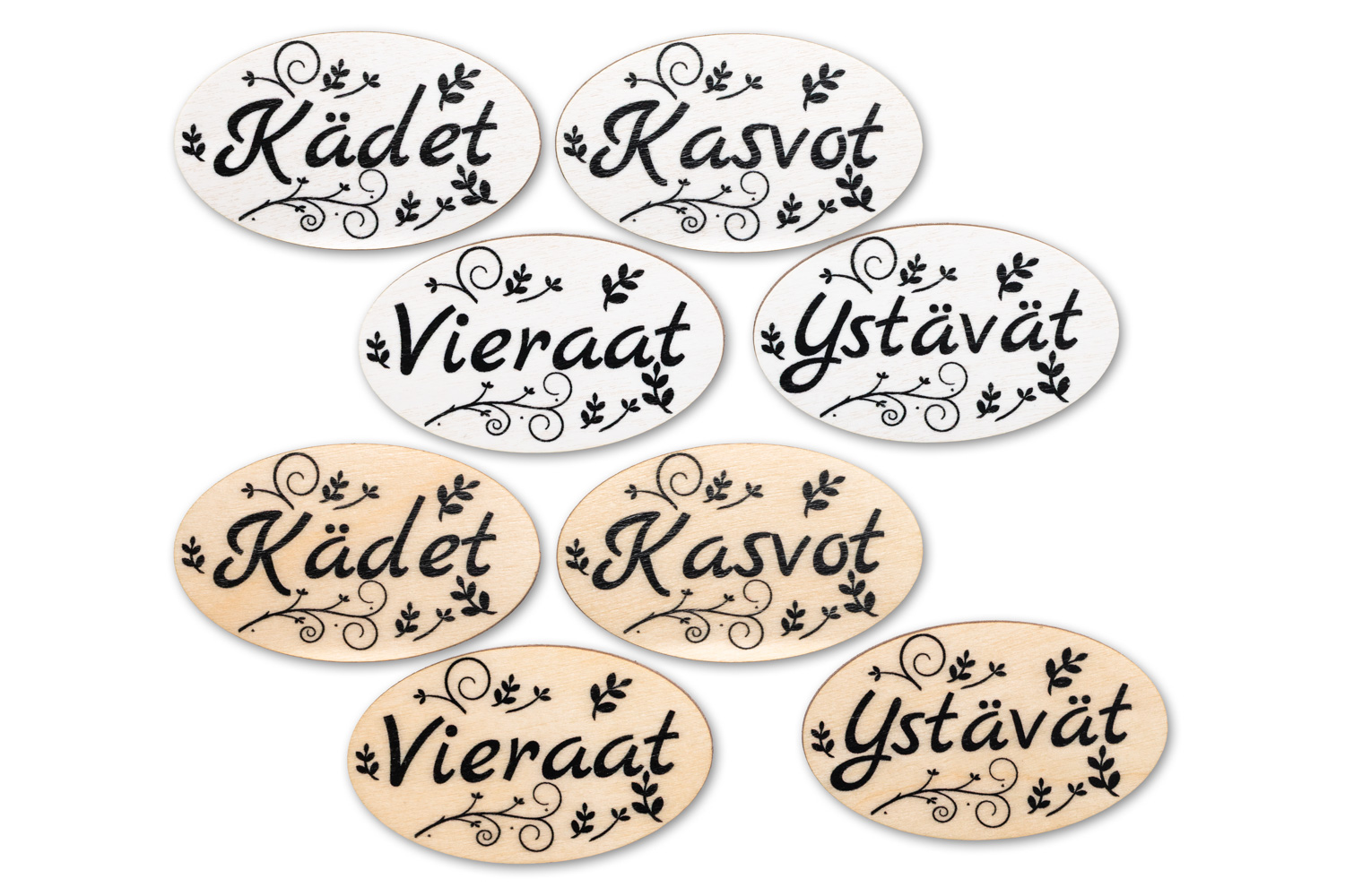 OVAALI-pyyhemerkit tarralla